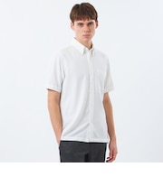 【WEB&一部店舗限定】トロッター スクエアボタンダウン半袖シャツ サッカーストライプ