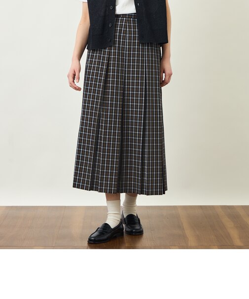GREY LABEL ボイルチェックタックスカート