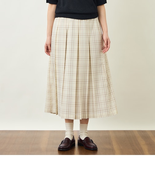 GREY LABEL ボイルチェックタックスカート
