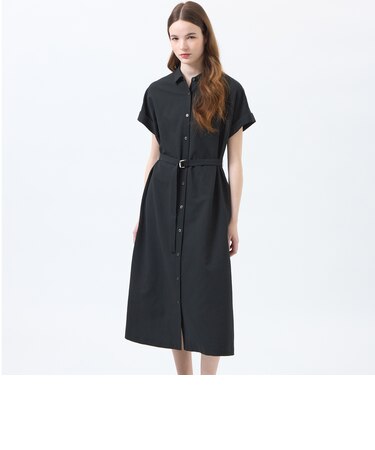 サマーサッカーシャツワンピース