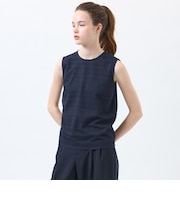 レースコンビノースリーブカットソー