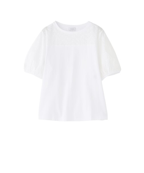 レーススリーブカットソー