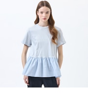 ペプラムコンビカットソー