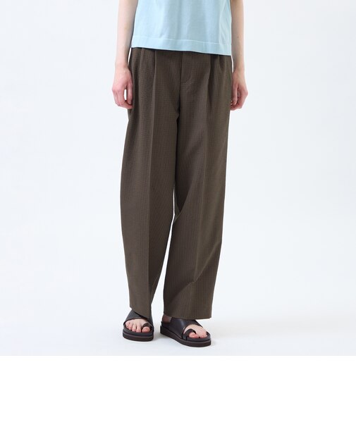 サマーサッカーワイドタックパンツ