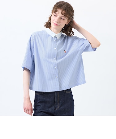 バッキンガムベア クレリックハーフスリーブシャツ