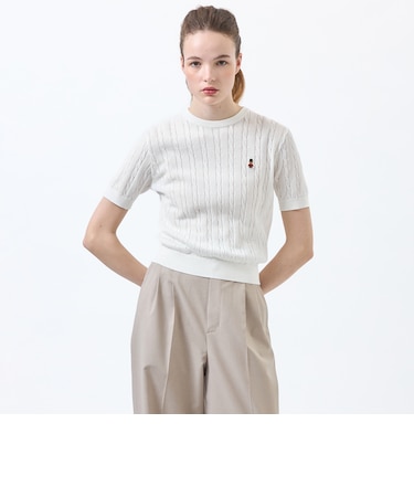 バッキンガムベア ケーブルサマーニット