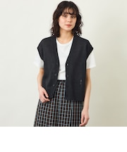 GREY LABEL ペーパーヤーンニットベスト