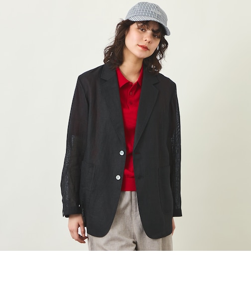 GREY LABEL リネンメッシュシアージャケット