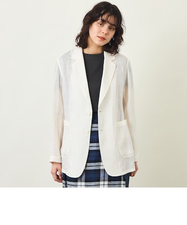 GREY LABEL リネンメッシュシアージャケット