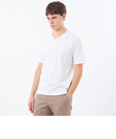 VネックTシャツ 36Gノードシールドハニカム