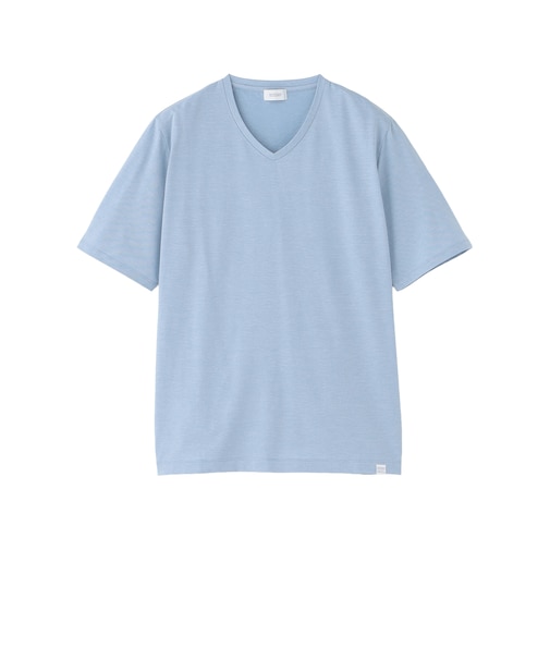 VネックTシャツ 36Gノードシールドハニカム