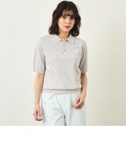 GREY LABEL リネンミックスポロニット