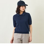 GREY LABEL リネンミックスポロニット