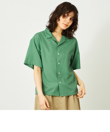 GREY LABEL リネンミックスオープンカラーシャツ