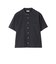 GREY LABEL コットンコードボイル バンドカラーシャツ