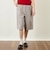 GREY LABEL リネンコットンヘリンボンハーフパンツ