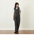 GREY LABEL リネンコットンヘリンボン　ジャンプスーツ