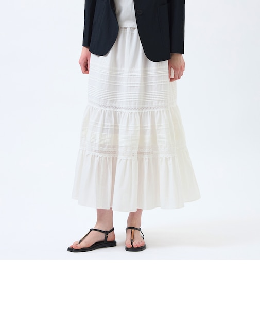 【WEB&一部店舗限定】コットンシルクスカート