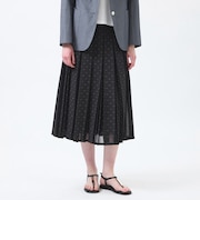 【WEB&一部店舗限定】【WILLINGHAM SKIRT】トリプルドットプリーツ