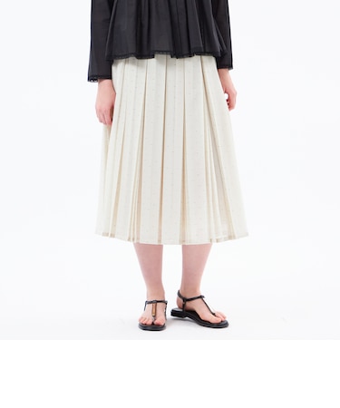 【WEB&一部店舗限定】【WILLINGHAM SKIRT】トリプルドットプリーツ
