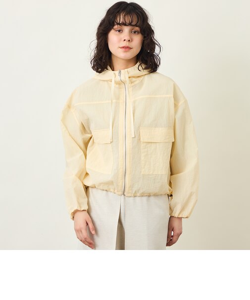 GREY LABEL シアーフーデットブルゾン