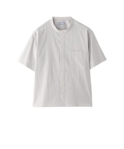 GREY LABEL バンドカラーショートスリーブシャツ