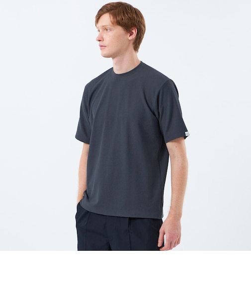 クルーネックTシャツ パイル調ソフトエアー