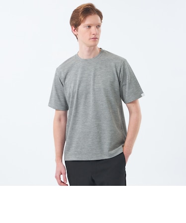 クルーネックTシャツ メランジカノコ