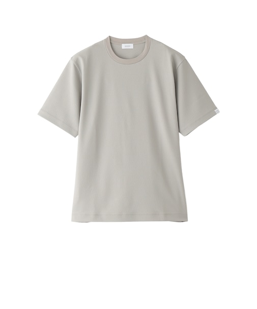 クルーネックTシャツ トリコットサッカーボーダー