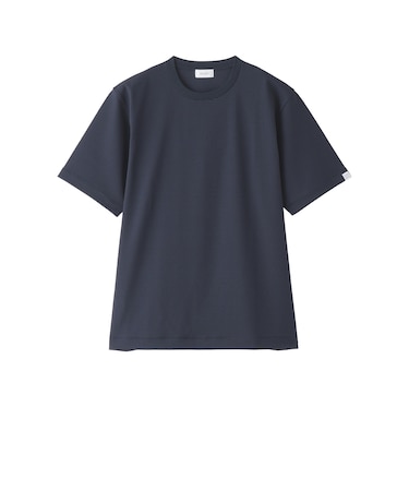 クルーネックTシャツ トリコットサッカーボーダー