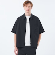 ジップアップ半袖シャツ COOLDOTSミニリップ