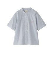 【WEB&一部店舗限定】バッキンガムベア バンドカラー半袖シャツ