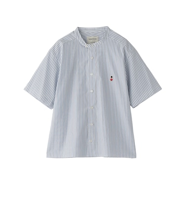 【WEB&一部店舗限定】バッキンガムベア バンドカラー半袖シャツ