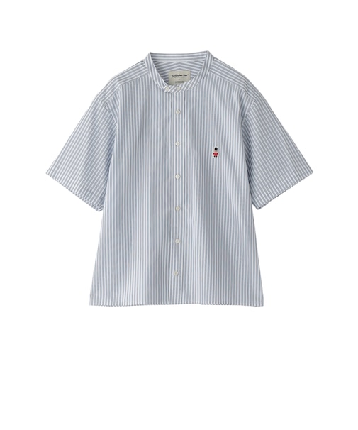 【WEB&一部店舗限定】バッキンガムベア バンドカラー半袖シャツ
