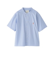 【WEB&一部店舗限定】バッキンガムベア バンドカラー半袖シャツ