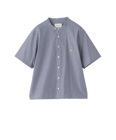 【WEB&一部店舗限定】バッキンガムベア バンドカラー半袖シャツ