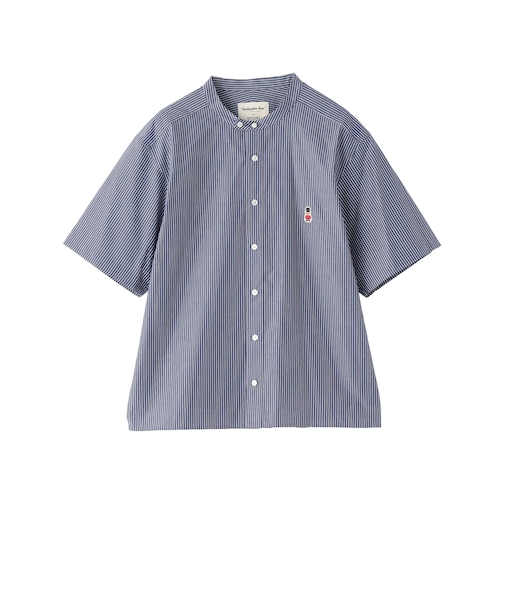 【WEB&一部店舗限定】バッキンガムベア バンドカラー半袖シャツ