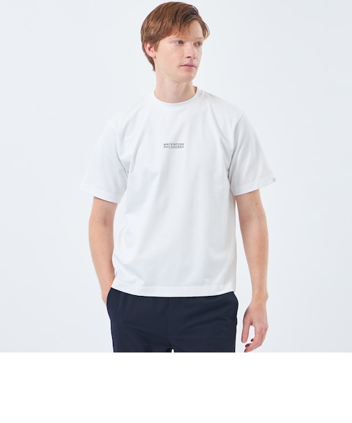 【WEB&一部店舗限定】クルーネックロゴTシャツ 度詰め天竺