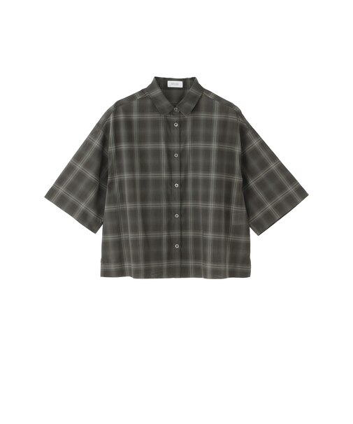 チェックボイルハーフスリーブシャツ