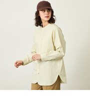 GREY LABEL パターンドバンドカラーシャツ