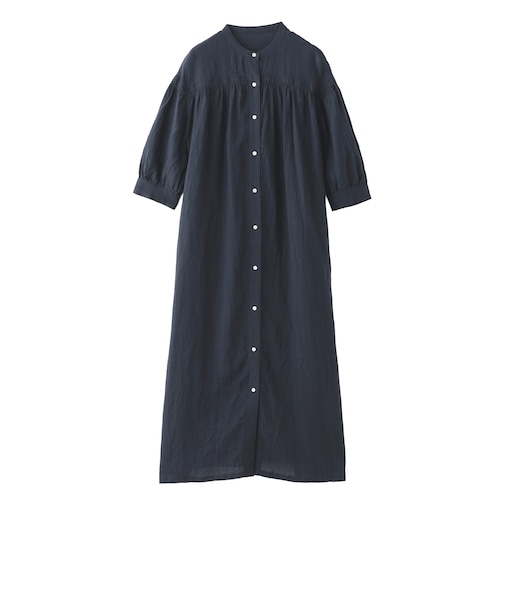 GREY LABEL リネンシャーリングドレス