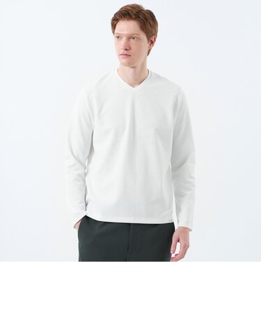 VネックロンT サーフニット