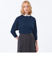 【Cleric Collar Knit(クレリックカラーニット)】ドルマンスリーブ