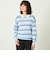 GREY LABEL ファインコットンボーダーポロニット