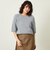 GREY LABEL ウールファーハーフスリーブニット