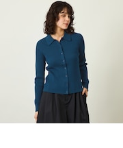 GREY LABEL ニットポロカーディガン