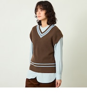 GREY LABEL チルデンニットベスト