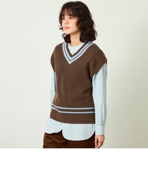GREY LABEL チルデンニットベスト
