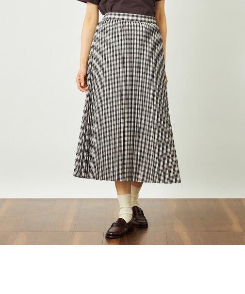 GREY LABEL チェックプリーツスカート