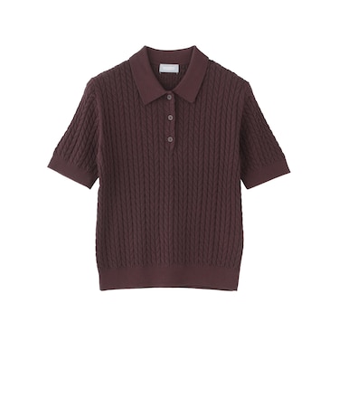 GREY LABEL ケーブルポロニット